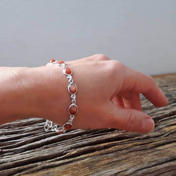 Solstenarmband i silver