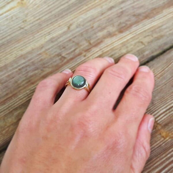 MARIE-ANTOINETTE fine golden labradorite ring