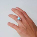 Bague larimar ajustable OCEAN