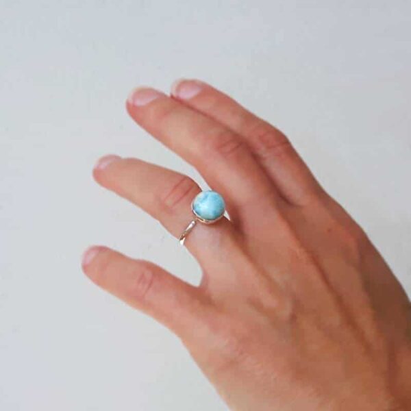 Anello larimar regolabile OCEAN