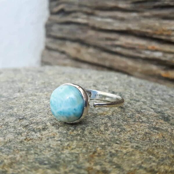 Anello larimar regolabile OCEAN