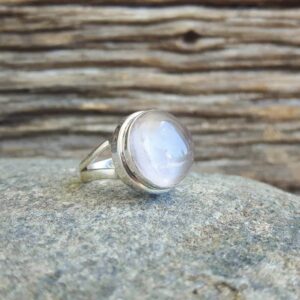 Rose quartz ring AMAYA