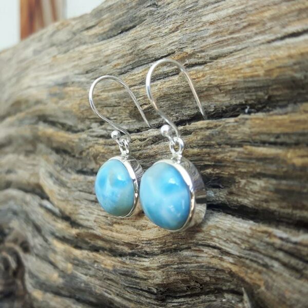 Boucles d'oreilles larimar argent OCÉAN