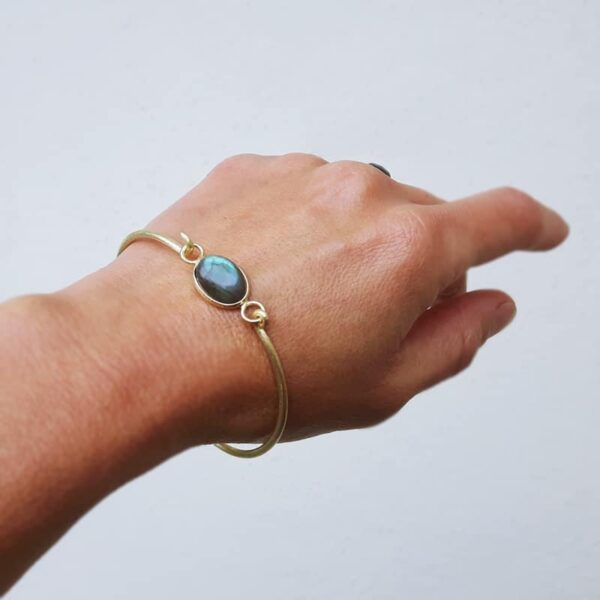 MIA golden labradorite bangle