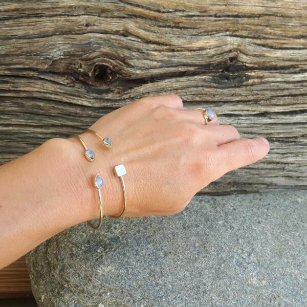 Moonstone Bangle Drops