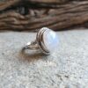 Bague pierre de lune argent