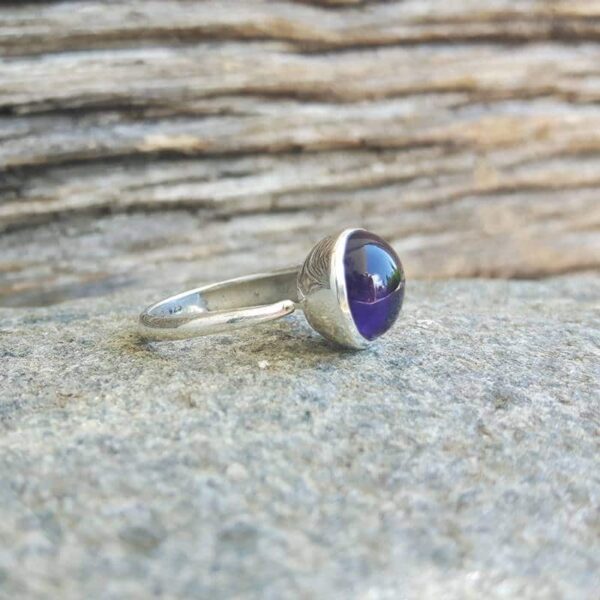 MYSOS adjustable amethyst ring