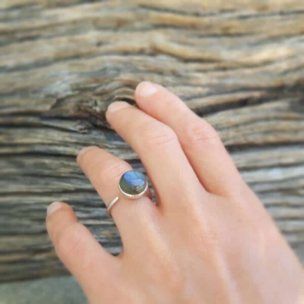 Bague labradorite ajustable PROTECTION