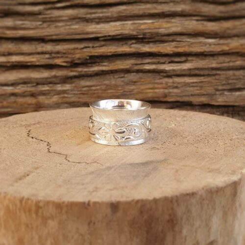 Bague de méditation argent OM