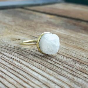 EVA natural moonstone ring