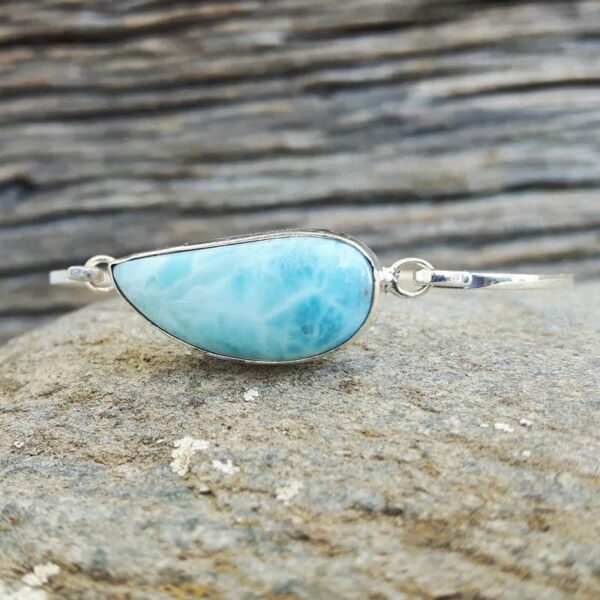 Bracciale larimar in argento WAVE