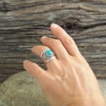 Turquoise ethnic ring