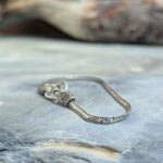 Bracelet argent maille serpent plat