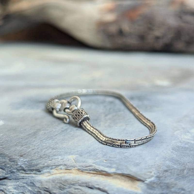 Bracelet argent maille serpent plat Bracelet argent maille serpent plat