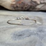 Bracelet argent maille serpent plat