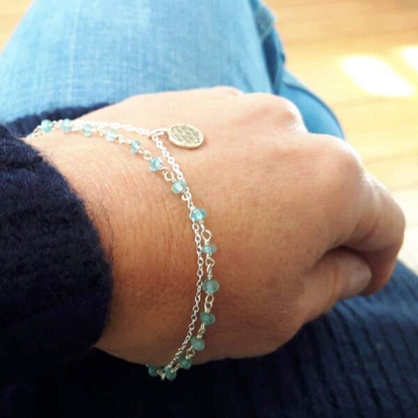 FLEUR DE VIE bloen Apatitarmband