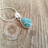 Pendentif en argent et jaspe océan bleu