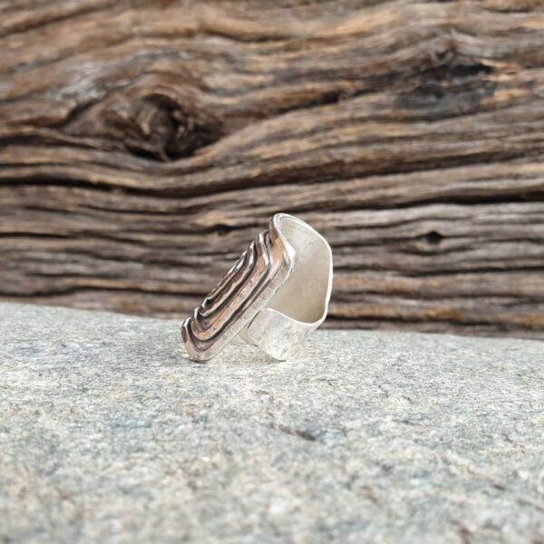 Bague ajustable en argent HYPNO