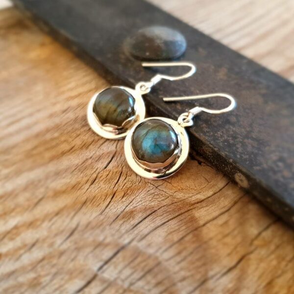 Boucles d'oreilles labradorite PROTECTION