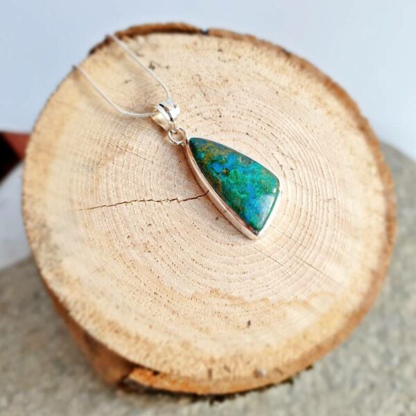 Pendentif chrysocolle argent AQUA