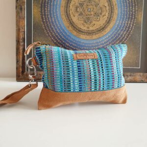 Blue OM Ethical Clutch Bag