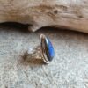 Bague en labradorite goutte