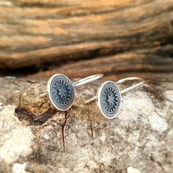 Boucles d'oreilles bohochic en argent