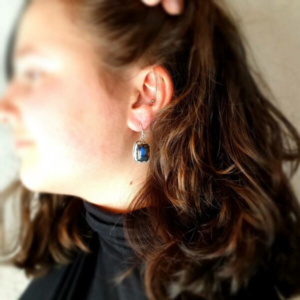 Boucles d'oreilles labradorite bohochic