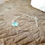 Bracelet chaîne calcédoine MILO