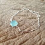 Bracelet chaîne calcédoine MILO