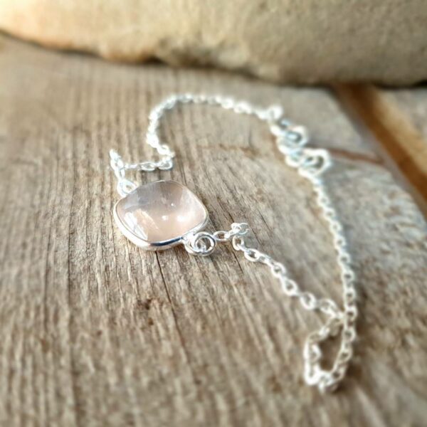 MILO rose quartz chain bracelet