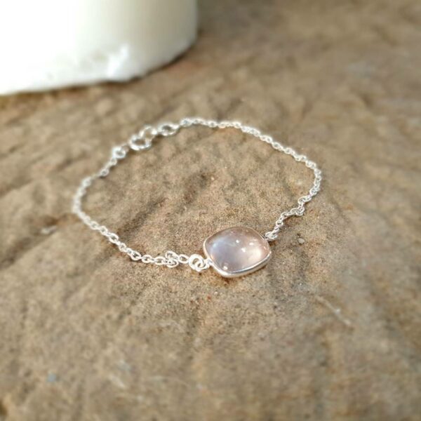 MILO rose quartz chain bracelet