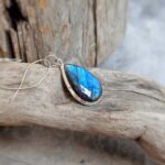 Pendentif en labradorite goutte
