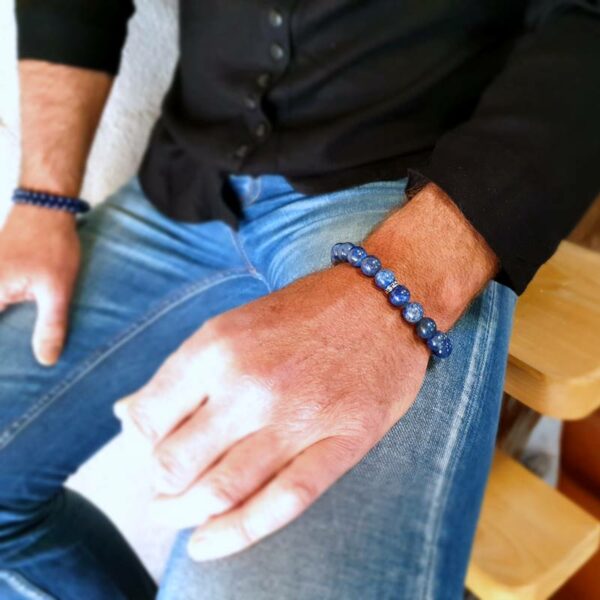 Pulsera de lapislázuli para hombre DEEP BLUE