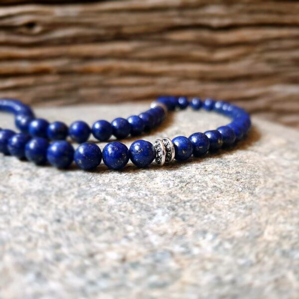 Collana uomo DEEP BLUE con lapislazzuli