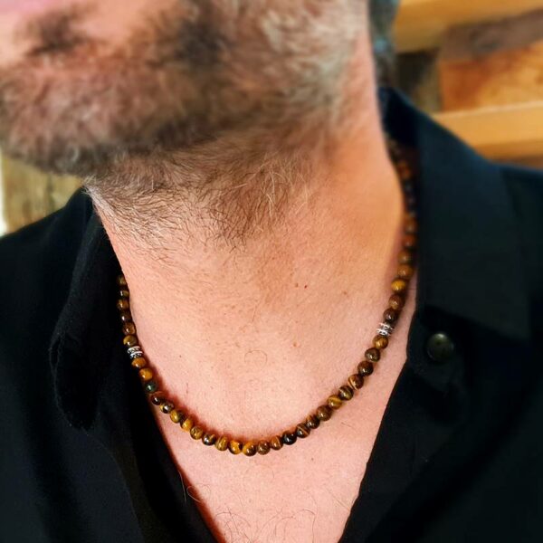 SURAKSA tiger eye necklace