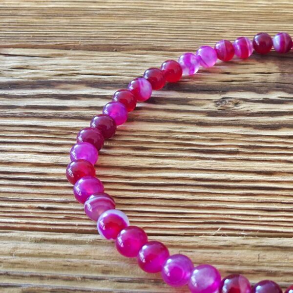 Roze choker ketting ROZE