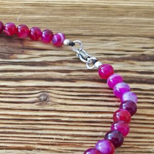 Collier ras de cou rose PINK