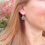 Boucles d'oreilles labradorite argent artisanales – Image 2