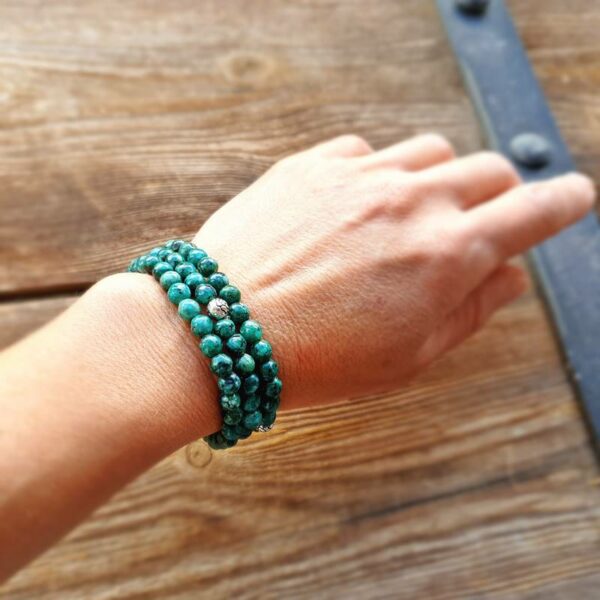 WELLNESS groene jaspis armband