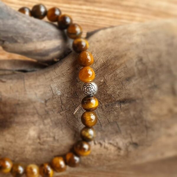 Tiger eye mala armbånd