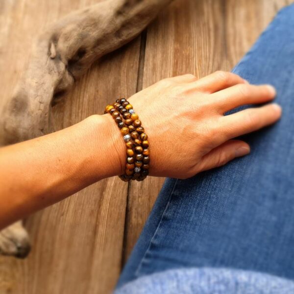 Tiger Eye Mala Armband