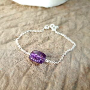 Bracelet chaîne amethyste PICASSO