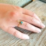 Bague labradorite or