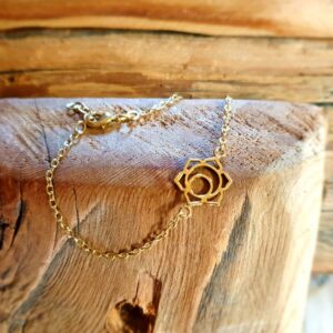 Bracciale in oro fiore di loto