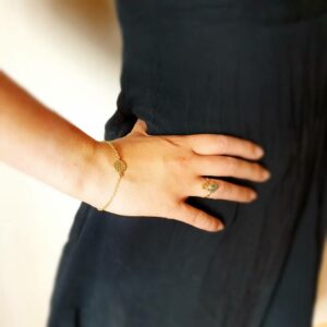 Blume des Lebens Armband Gold