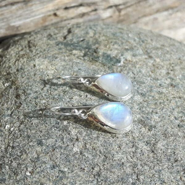 Moonstone earrings drops