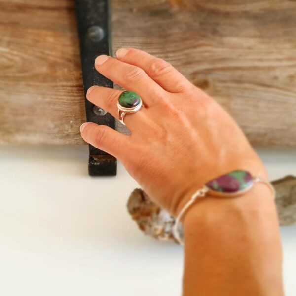 AMAYA zoisite ruby ​​ring