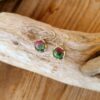 Boucles d'oreilles rubis zoïsite gouttes