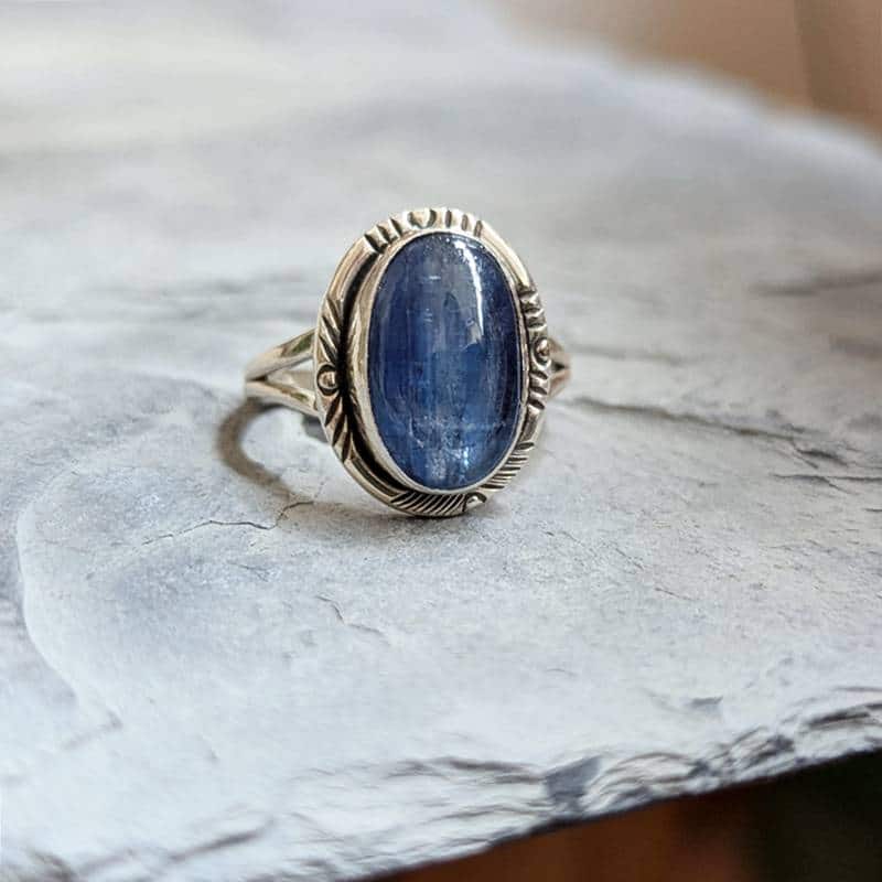 Bague kyanite argent